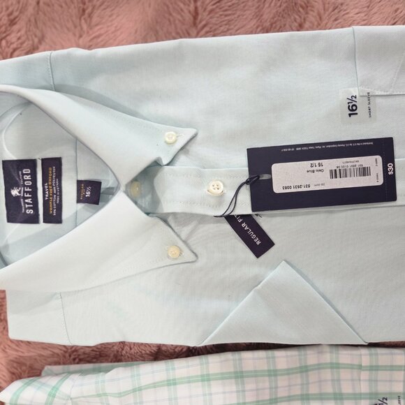 2 NWT Stafford short sleeve shirt - Picture 3 of 11